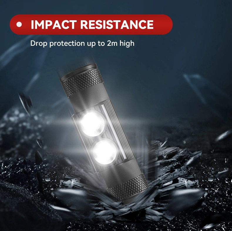 Camping Fishing Hunting LED Headlamps Type-C Charging Rechargeable Battery18650 LED Head Lamp High Quality USB Upgrade Head Light 2LEDs Headlamp for Night Torch