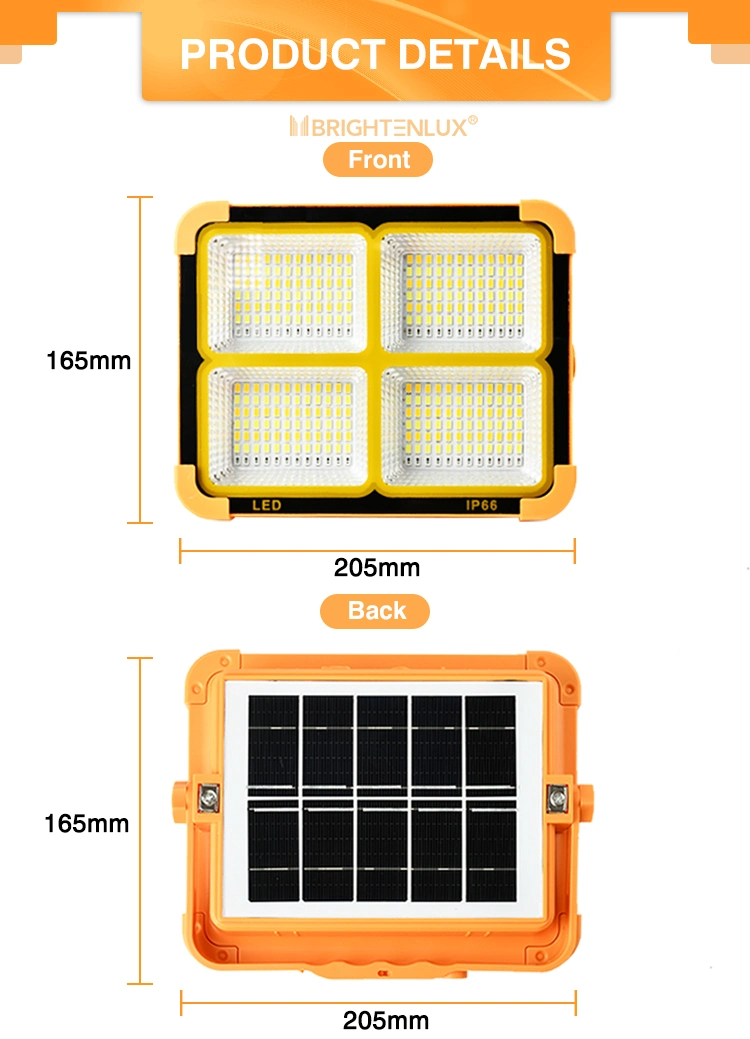 Brightenlux Road Emergency Waterproof Powerful Portable LED Solar Camp COB Work Lights