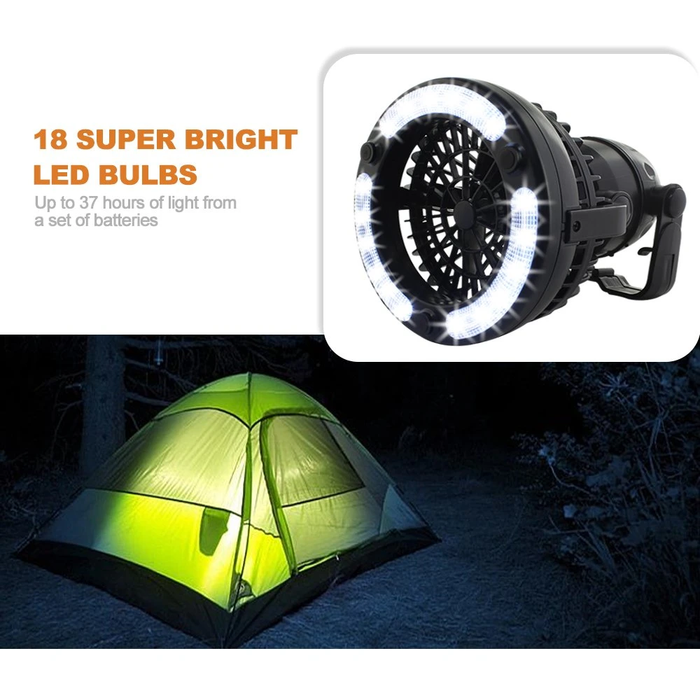 2-in-1 Portable Camping Tent Light Fan Outdoor Activities Light LED