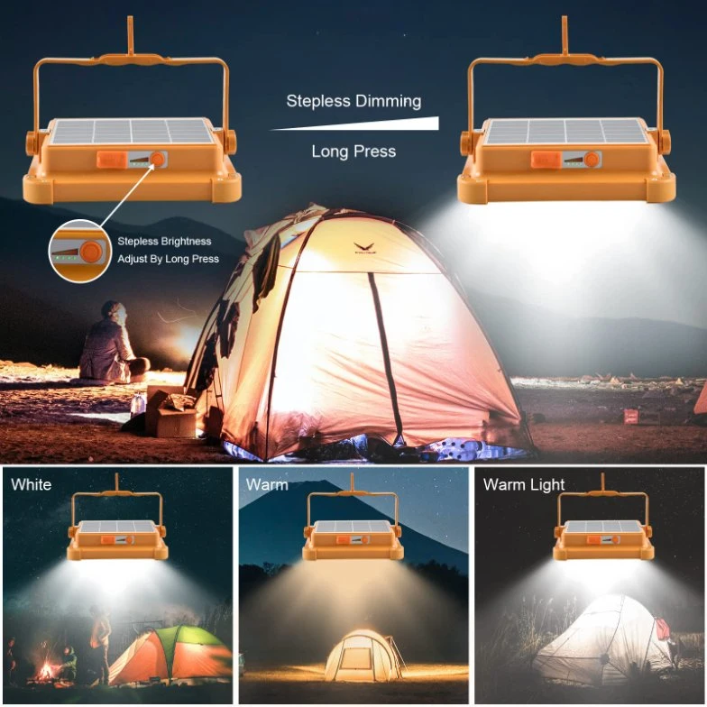 USB Rechargeable Camping LED Lamp Waterproof Portable Emergency Solar Light