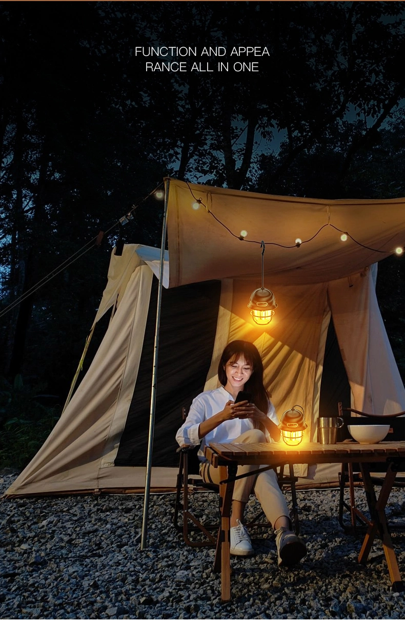 Charging Retro Barn Lantern Campsite Lamp Tent Camping Outdoor Light