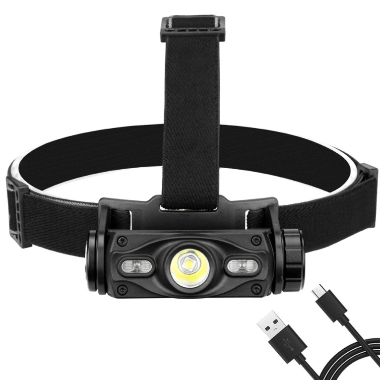 Wholesale 700 Lumen Bright Head Torch Lamp 4 Flash Mode Rechargeable LED Camping Headlight High Powerful Waterproof Ipx5 COB LED Headlamp