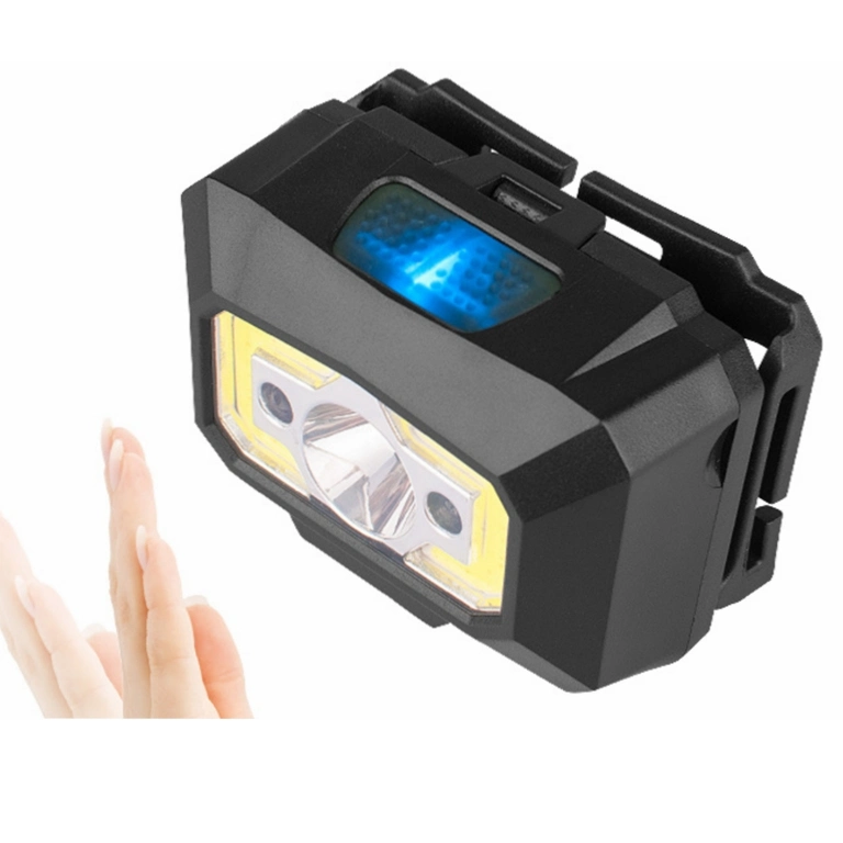 Outdoor Sport Motion Sensor COB 60 Degree Angle Adjustable Rechargeable Headlamp