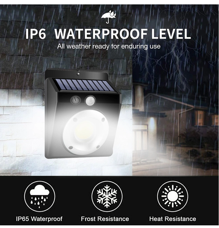 Brightenlux Solar Sensor Wall Light LED Garden Lights Lamp, Outdoor Waterproof Solar Wireless LED Power Lights with Motion Sensor