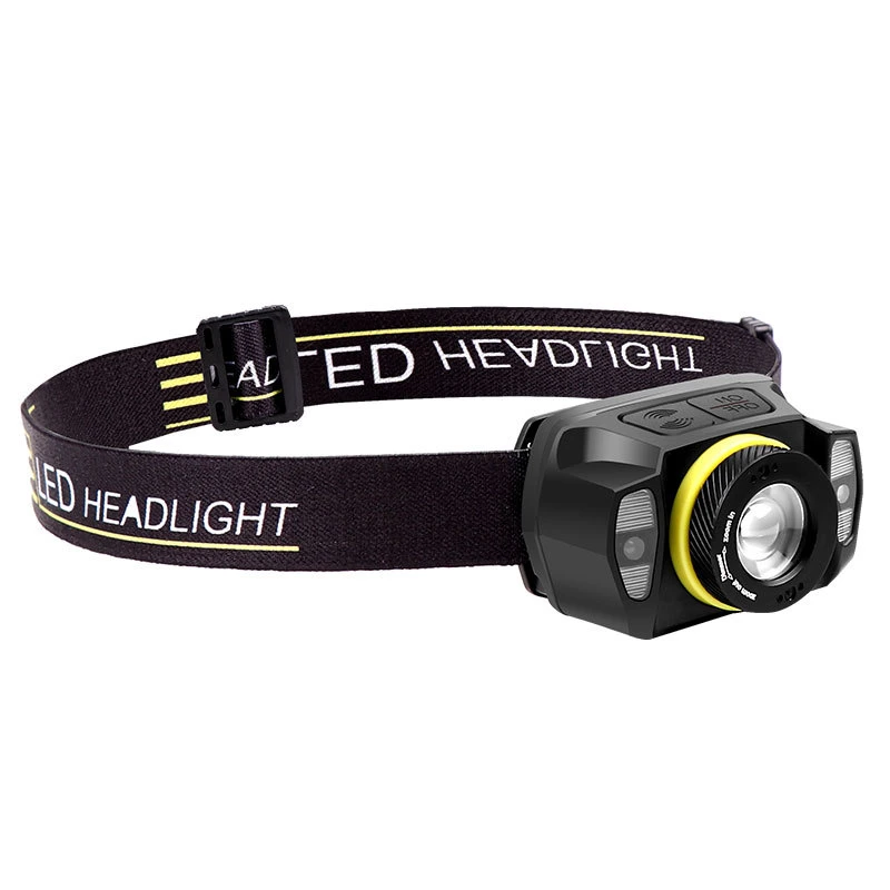 Wholesale Quality Head Torch Lamp Waterproof IP64 LED Headlight Emergency Hunting Portable Red Warning Flashing COB LED Headlamp