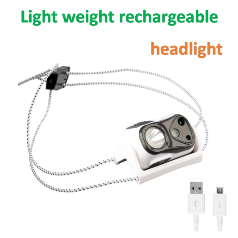 Wholesale Mini Portable Head Torch CREE Xpg Emergency Flashing Warning LED Headlight Adjustable 150 Lumen Sensor Switch Rechargeable Headlamp with 4 Mode