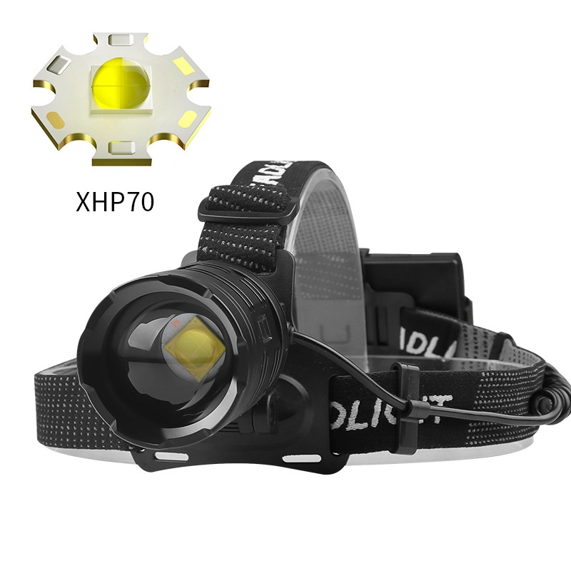 Goldmore21000m Zoom Xhp70 30W 1200 Lumen 18650 Output LED Headlight USB Rechargeable Waterproof Fishing Light Sensor Headlamp