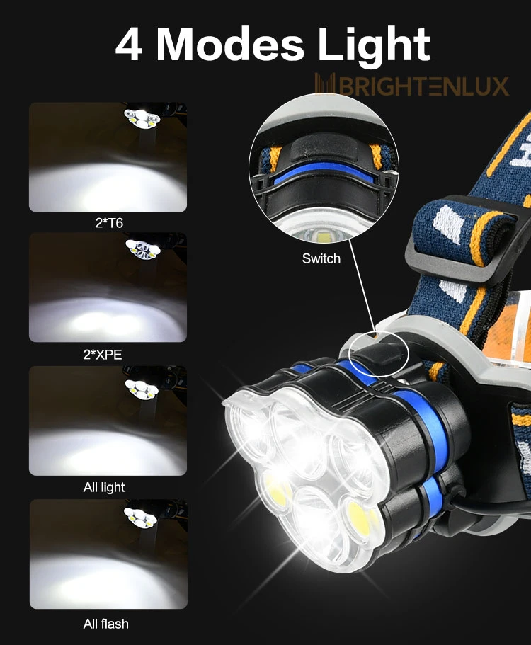 Brightenlux 10W Hunting Head Torch Light Brightest LED Headlamp Amazon