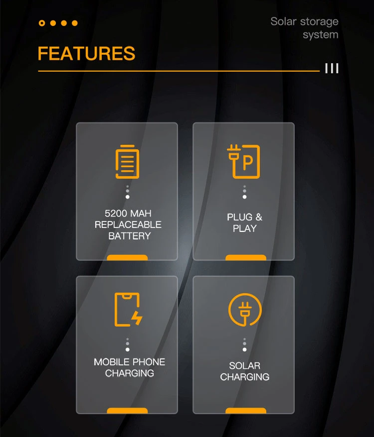 PV Panel Energy Power System All in One Controller Battery for Lighting Camping