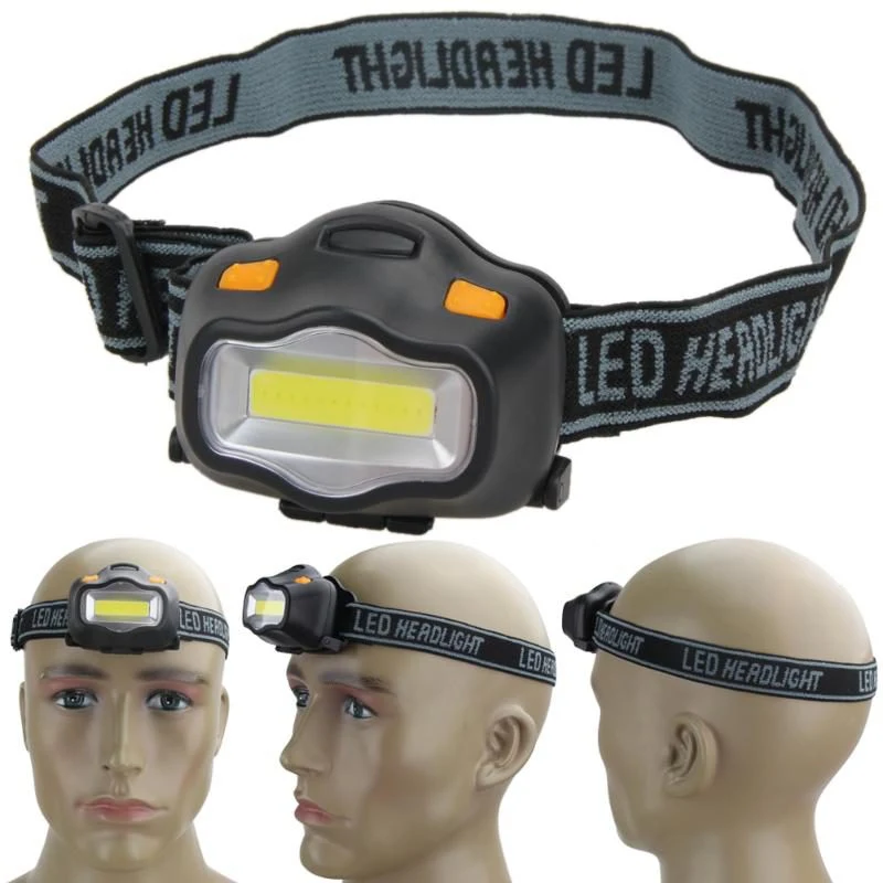 Portable Outdoor Hunting Hiking Emergency COB Work Lights Mini Cheap LED Head Lamp Headlamp