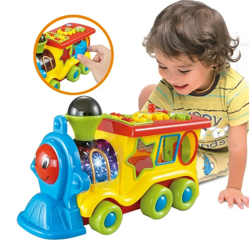 Children Toys Kids Educational Electric Train with Music and Light