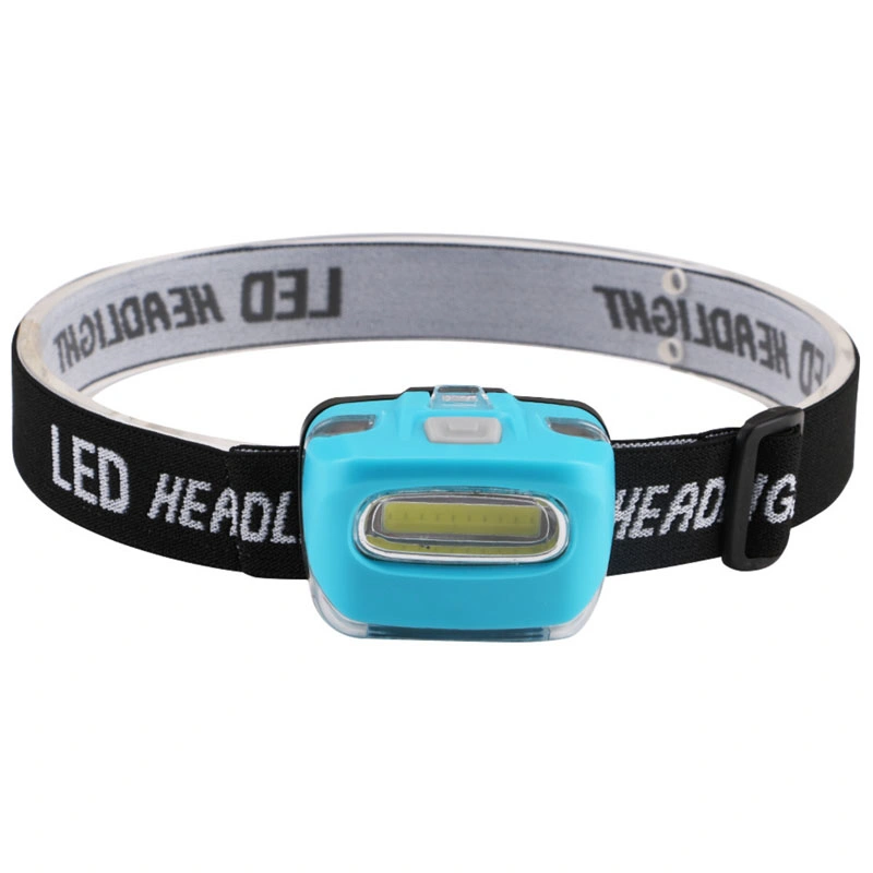 Battery Powered COB LED Head Torch Lamp 3 Flashing Mode Headlight Angle Adjustable Rotating Head Torch Light Portable Camping Emergency LED Headlamp