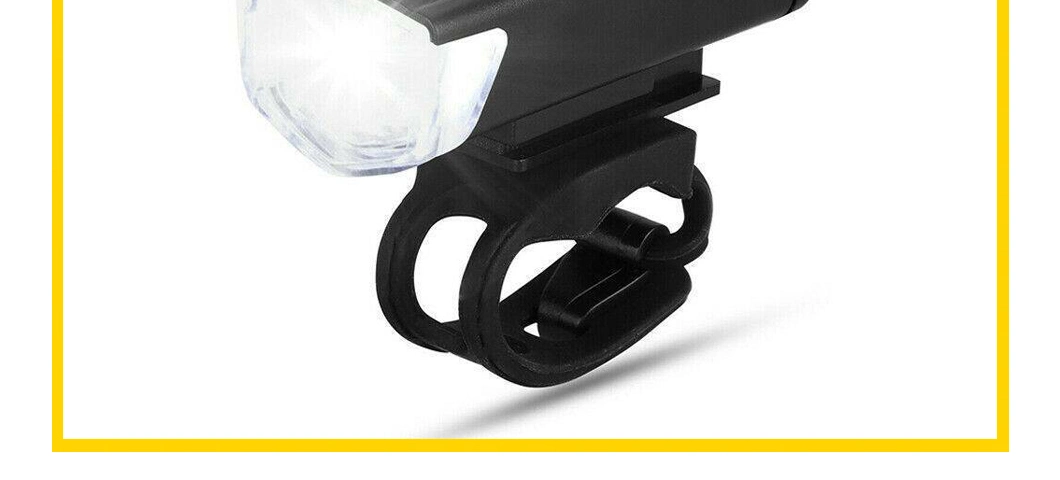 Bike Light Set USB Rechargeable LED Front Headlight Back Rear Taillight Lamp Bicycle Road Mountain Cycling