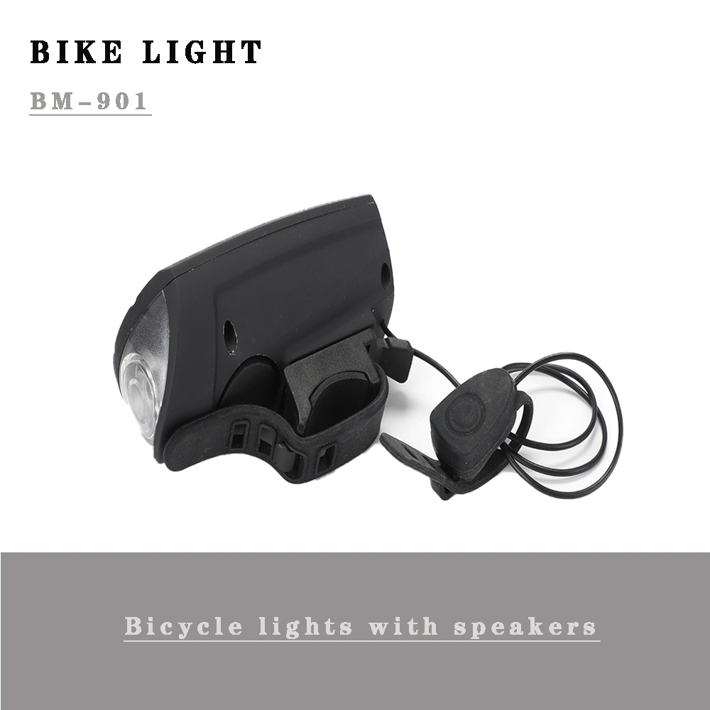 LED Headlamp Mounted on Bicycle Handlebar