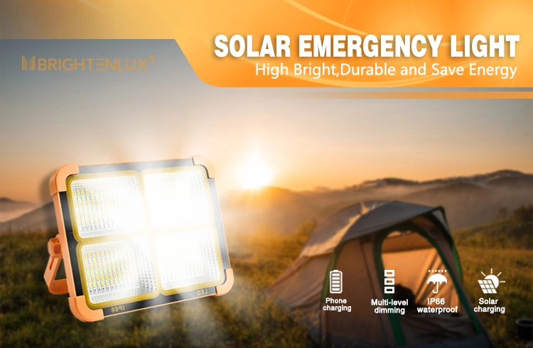 Brightenlux Road Emergency Waterproof Powerful Portable LED Solar Camp COB Work Lights