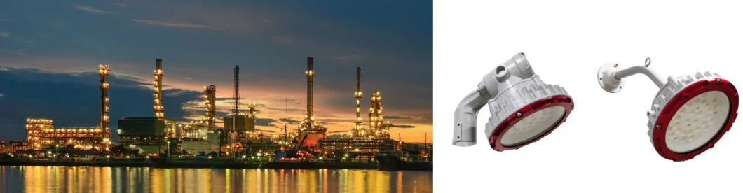 Factory Price 80W Zone 1 Zone 2 Atex Certified LNG Gas Station Oil Industry Light Ocean Platform Light Chemical Plant Explosion Proof Light