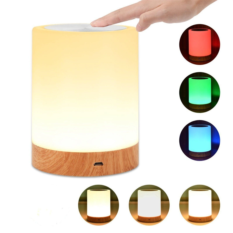 Touch Control Dimmable RGB Portable Lamps Children Night Lamp for Outdoor Camping Home Decoration