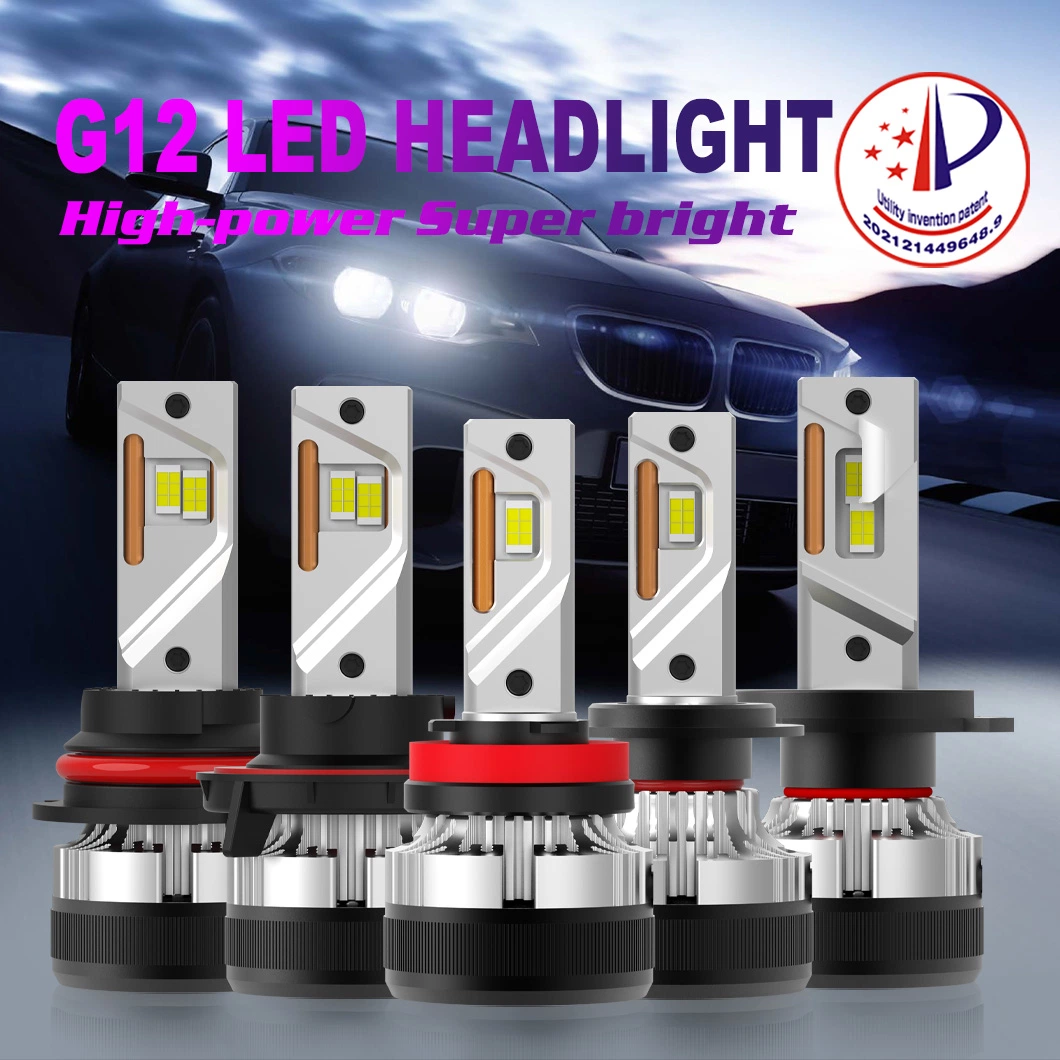 Gview H11 H8 H4 Car Headlights Double Copper Tube H7 LED Headlamp 100W 12000lm Canbus H1 9005 9006 Hb3 Hb4 P13W Auto Lights High Power 3570 Csp