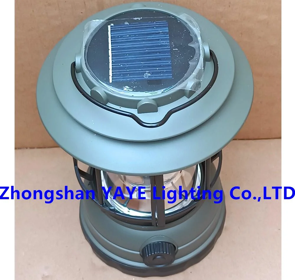 Yaye Factory Price CE/IP66 5W Portable Rechargeable Emergency Solar Power LED Camping Lighting 1000PCS Stock/ Best Manufacturer: Zhongshan Yaye Ligting Co., Ltd