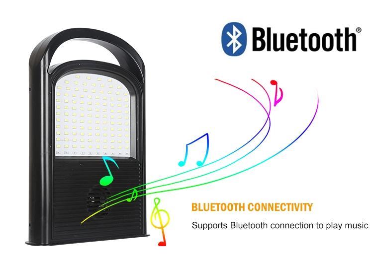 Outdoor Waterproof IP65 Camping 100W Bluetooth Music Solar Flood Light