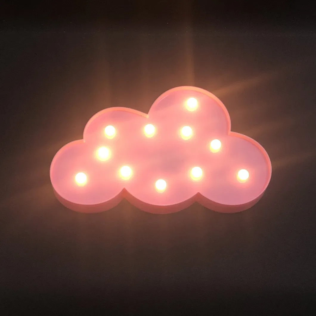 Decorative Marquee Signs Cloud LED Night Light Table Lamp Battery Operated Mi17714