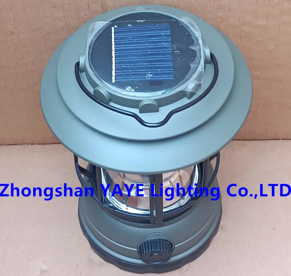 Yaye Factory Price CE/IP66 5W Portable Rechargeable Emergency Solar Power LED Camping Lighting 1000PCS Stock/ Best Manufacturer: Zhongshan Yaye Ligting Co., Ltd