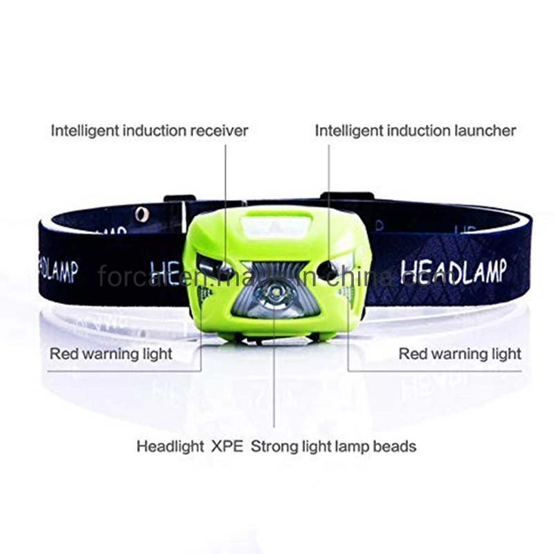 Portable Induction LED Headlamp USB Charging Fishing Lantern Camping Headlight