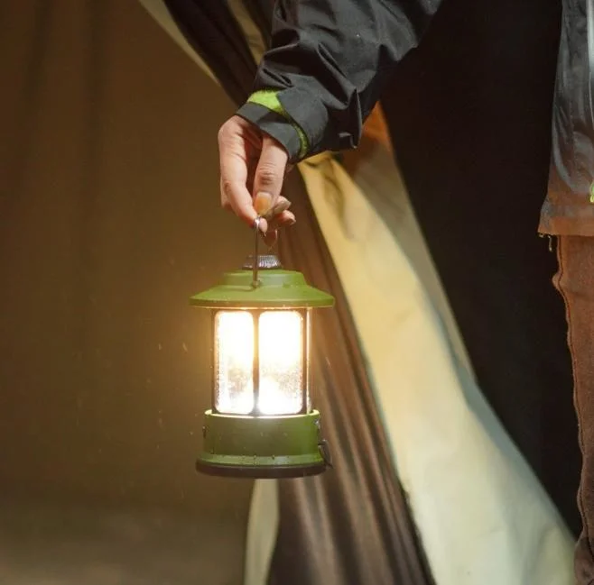 Wholesale Multifunctional Vintage Hanging Camping Tent Lantern Portable Rechargeable Magic Cool Tent Lamp Retro LED Camping Light