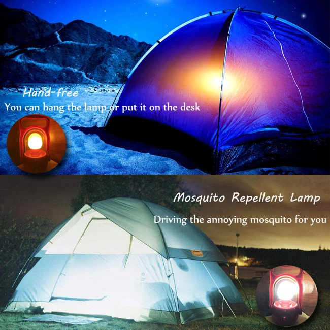 Multi-Functional Outdoor LED Mosquito Repellent Lamp Hanging Lantern for Camping Hiking