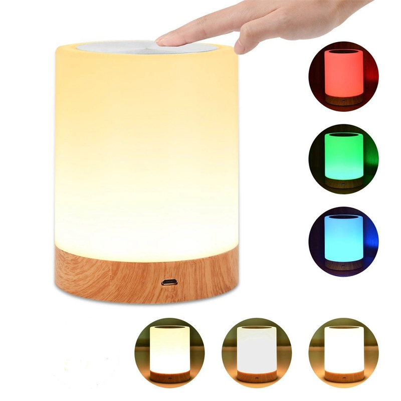 LED Night Light RGB Atmosphere Lamp with Rechargeable Battery Operated for Outdoor Camping
