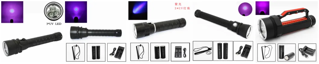 172W New Ultra Brightness Highest Power LED UV Flashlight