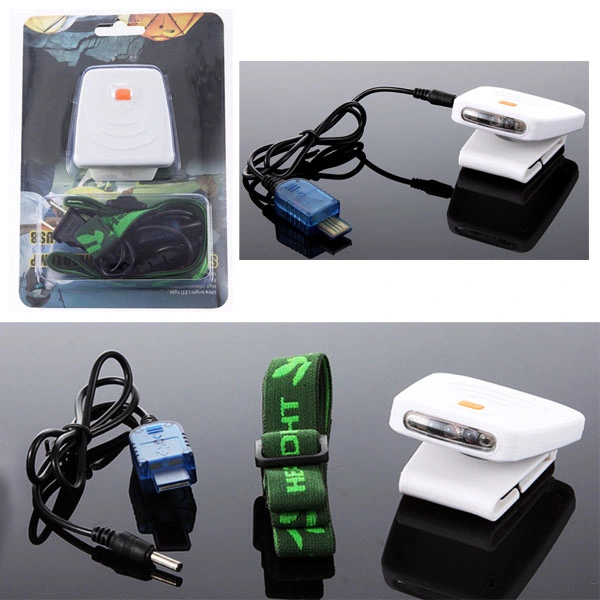 3 LED Brighter Plastic Motion Sensor LED Cap Headlamp