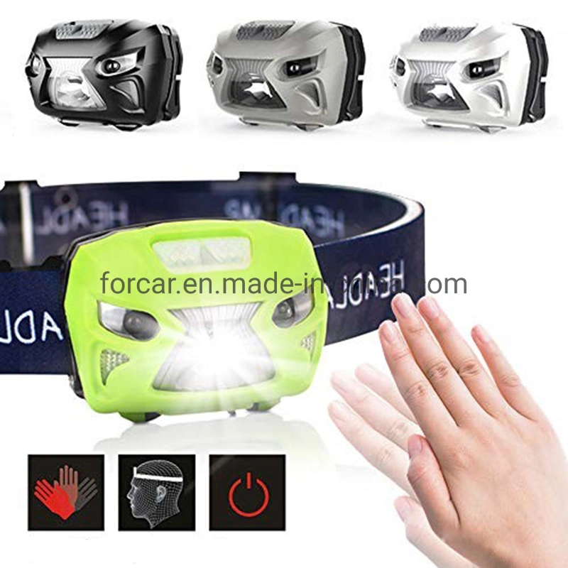 Portable Induction LED Headlamp USB Charging Fishing Lantern Camping Headlight