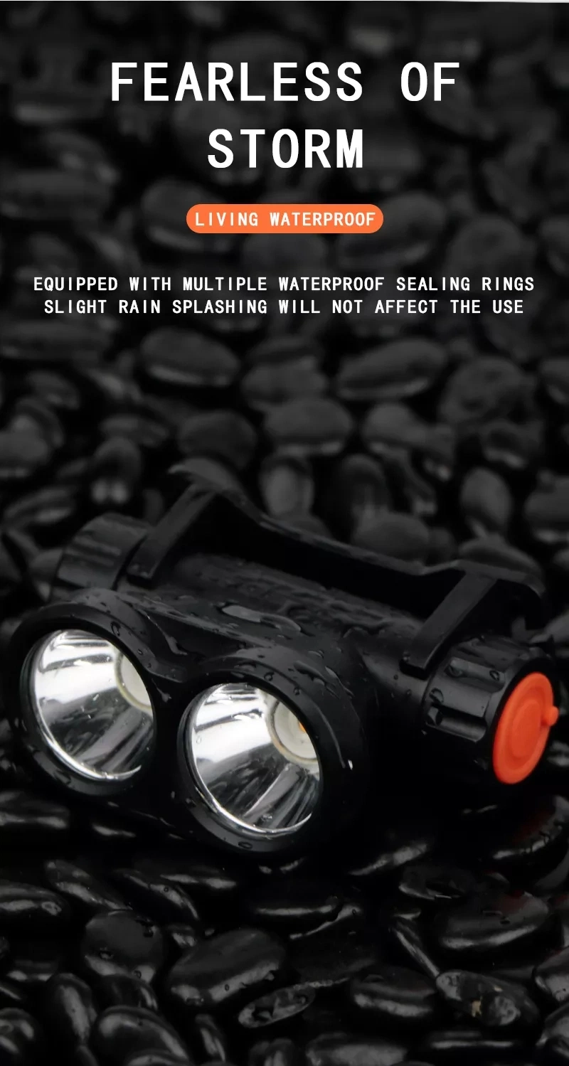 Outdoor Night Fishing Magnetic Suction Maintenance Work Lamp Rechargeable USB LED Headlamp