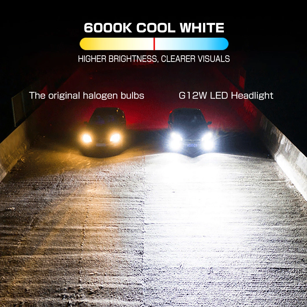 G-View H11 H8 H4 Car Headlights Double Copper Tube H7 LED Headlamp 130W 30000lm Canbus H1 9005 9006 Hb3 Hb4 High Power 3570 Csp