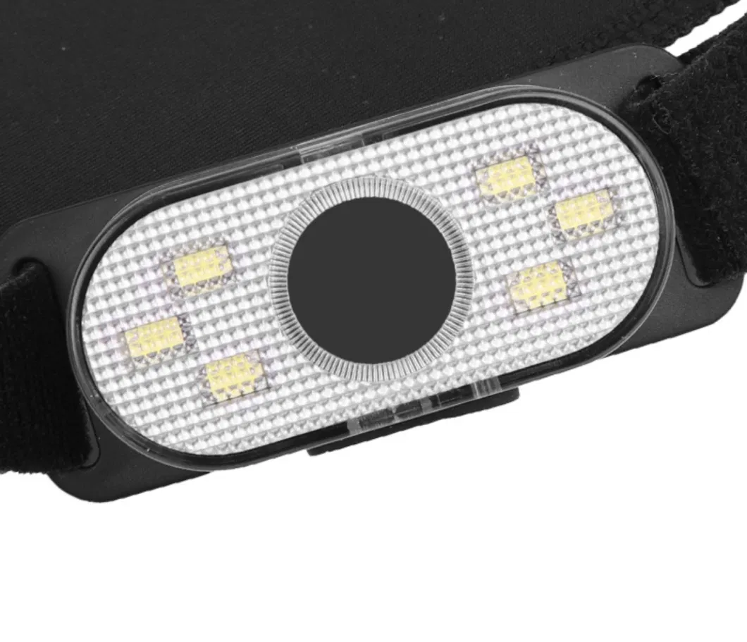 Hot USB Rechargeable Multi Function Headlamp with Red Flashing SMD Head Torch LED Lighting for Emergency Car Repairing Rechargeable LED Headlight