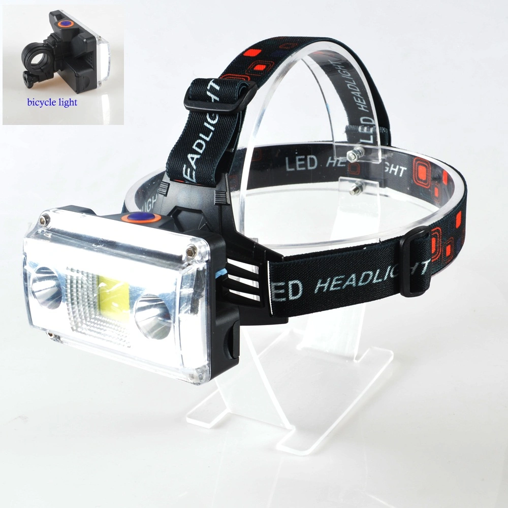 Yichen Rechargeable Two-Purpose LED Headlamp Detachable for Bicycle Light Head Light