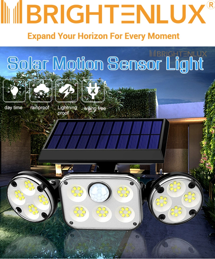 Brightenlux Surprise Price 78 LED High Power Ipx6 Waterproof Sensor Light, Long Lasting Outdoor Solar Lights