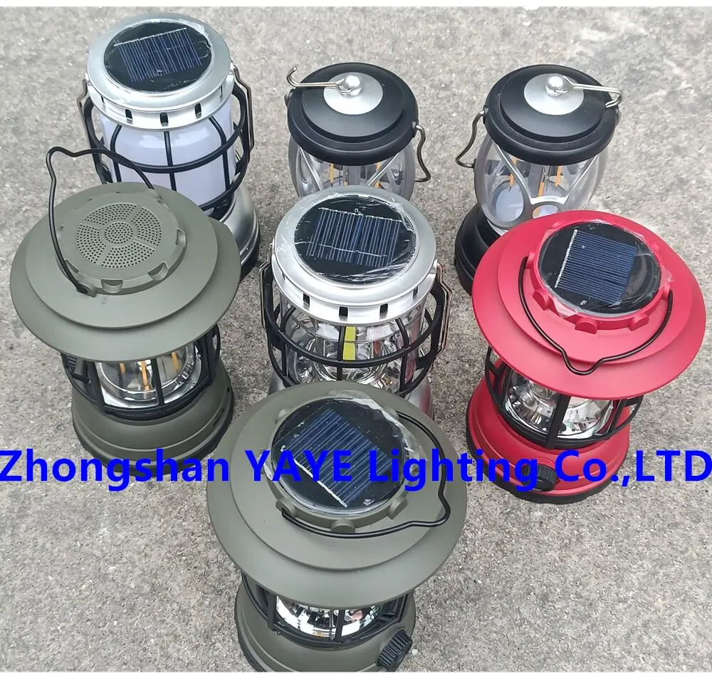 Yaye Factory Price CE/IP66 5W Portable Rechargeable Emergency Solar Power LED Camping Lighting 1000PCS Stock/ Best Manufacturer: Zhongshan Yaye Ligting Co., Ltd