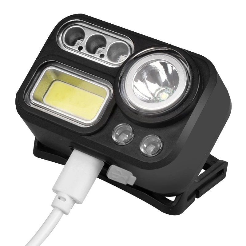 Rechargeable Motion Sensor Camping LED Head Torch Headlamp