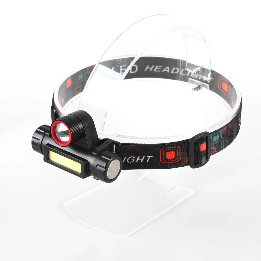 Yichen USB Rechargeable LED Headlamp with COB and Zoomable LED Light