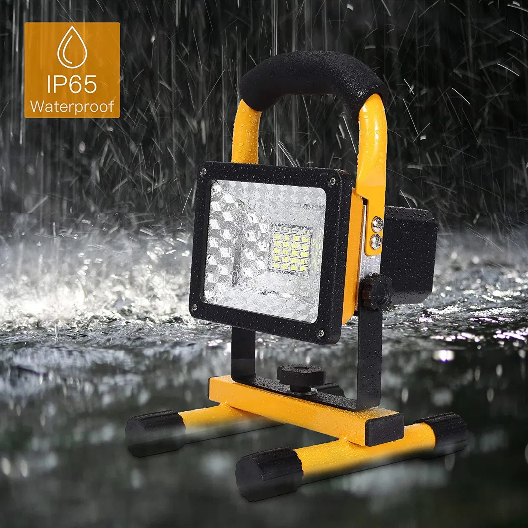 Rechargeable Floodlight LED Work Light, Portable Floodlight with USB Waterproof for Outdoor Hiking, Camping, Emergency Security Lights (FRLS30)