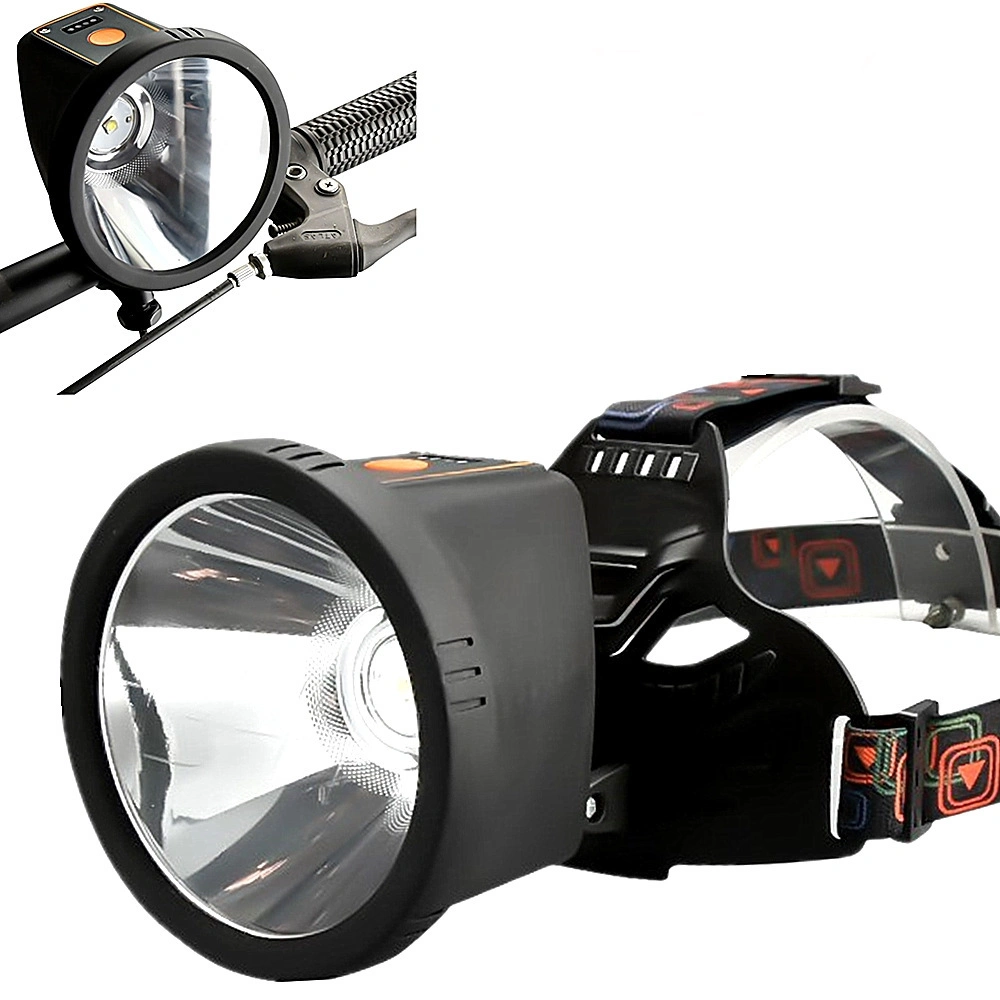 3.7V 4000mAh 6000mAh 1000 Lumen High Power Rechargeable P50 LED Headlamp with Waterproof IP44 Can Be Bike Front Light Emergency Headlight