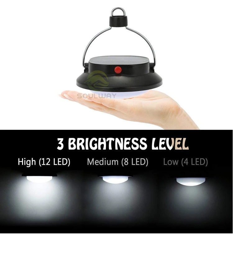 Brightenlux 2023 New Portable ABS Plastic Outdoor Camping Lights 3D Dry Battery Camping LED Light