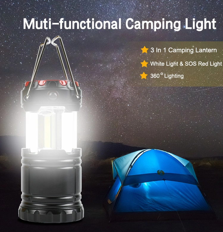 Brightenlux New Design Mini 200 Lumen 360 Lighting Angle 3 in 1 Camping Light with Portable Handle and Magnetic Base Sos Mode