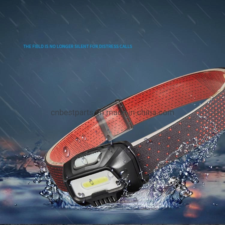 Flashing Warning Emergency LED Lighting Head Torch 5 Modes COB Rechargeable 18650 Mini Head Lamp Sensor Switch Portable LED Headlamp