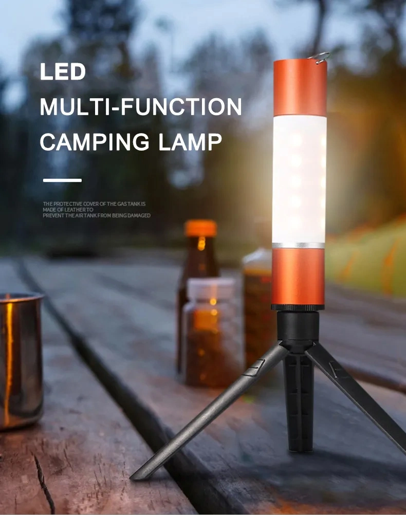 Rechargeable Outdoor Camping Light Adjustable Brightness LED Flashlight IP65 Waterproof Portable Zoom Flashlight Camping Lamp