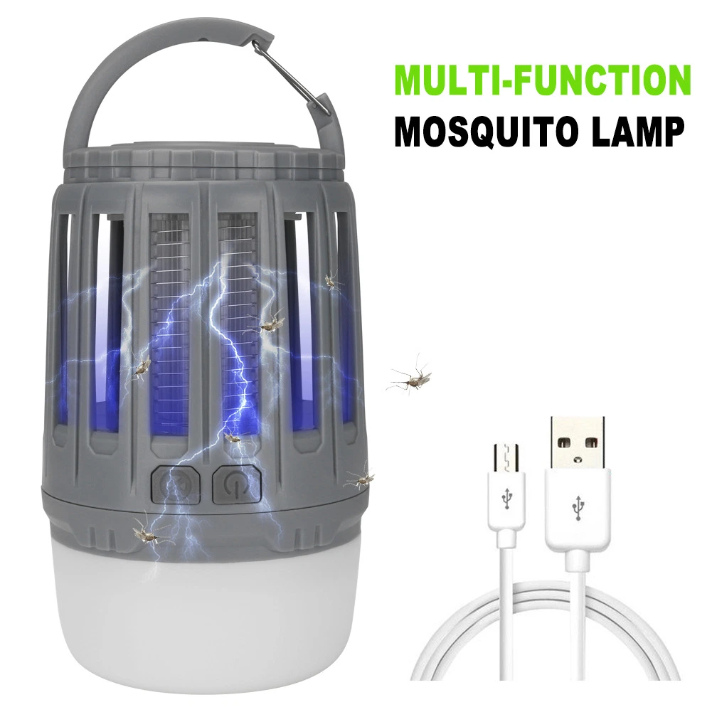 Bulb Portable LED and Emergency Lantern Tent Light Mosquito Repellent Fly Killer USB Camping Lamp for Indoor Outdoor
