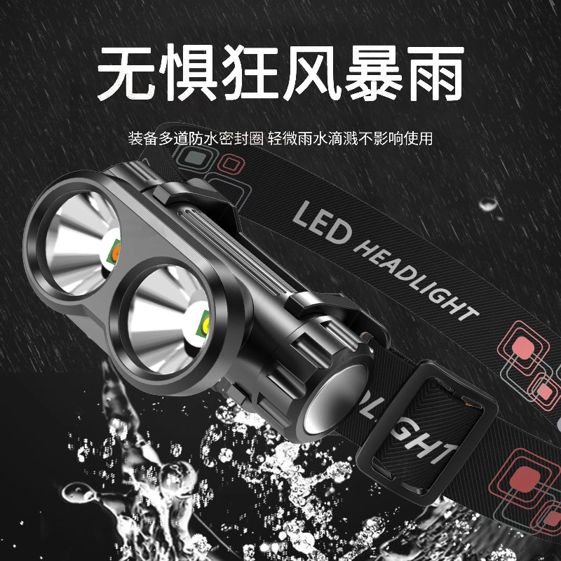 Outdoor Night Fishing Magnetic Suction Maintenance Work Lamp Rechargeable USB LED Headlamp