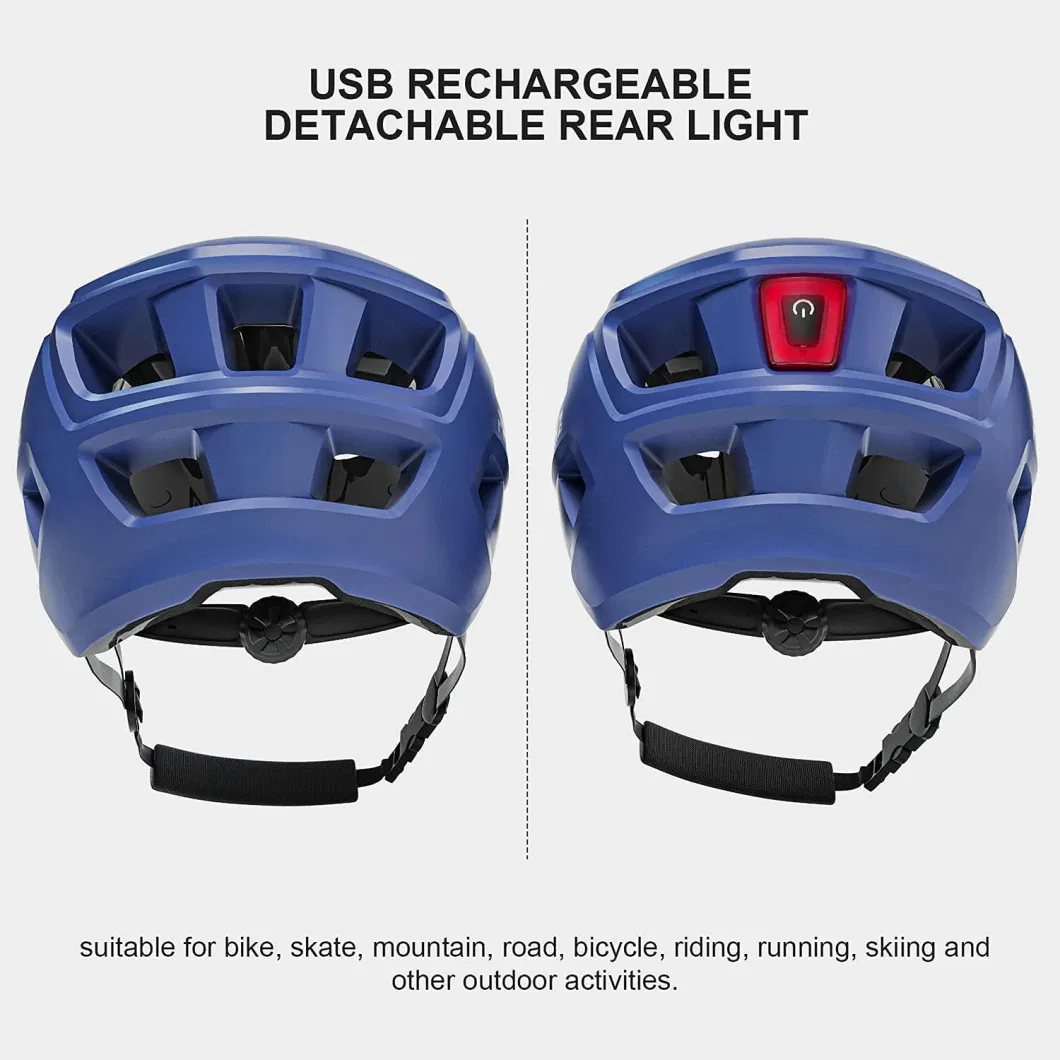 Bike Helmet for Riding Headlamp Cycling Helmet Bicycle LED Sports Safety MTB Bike Cap for Adult